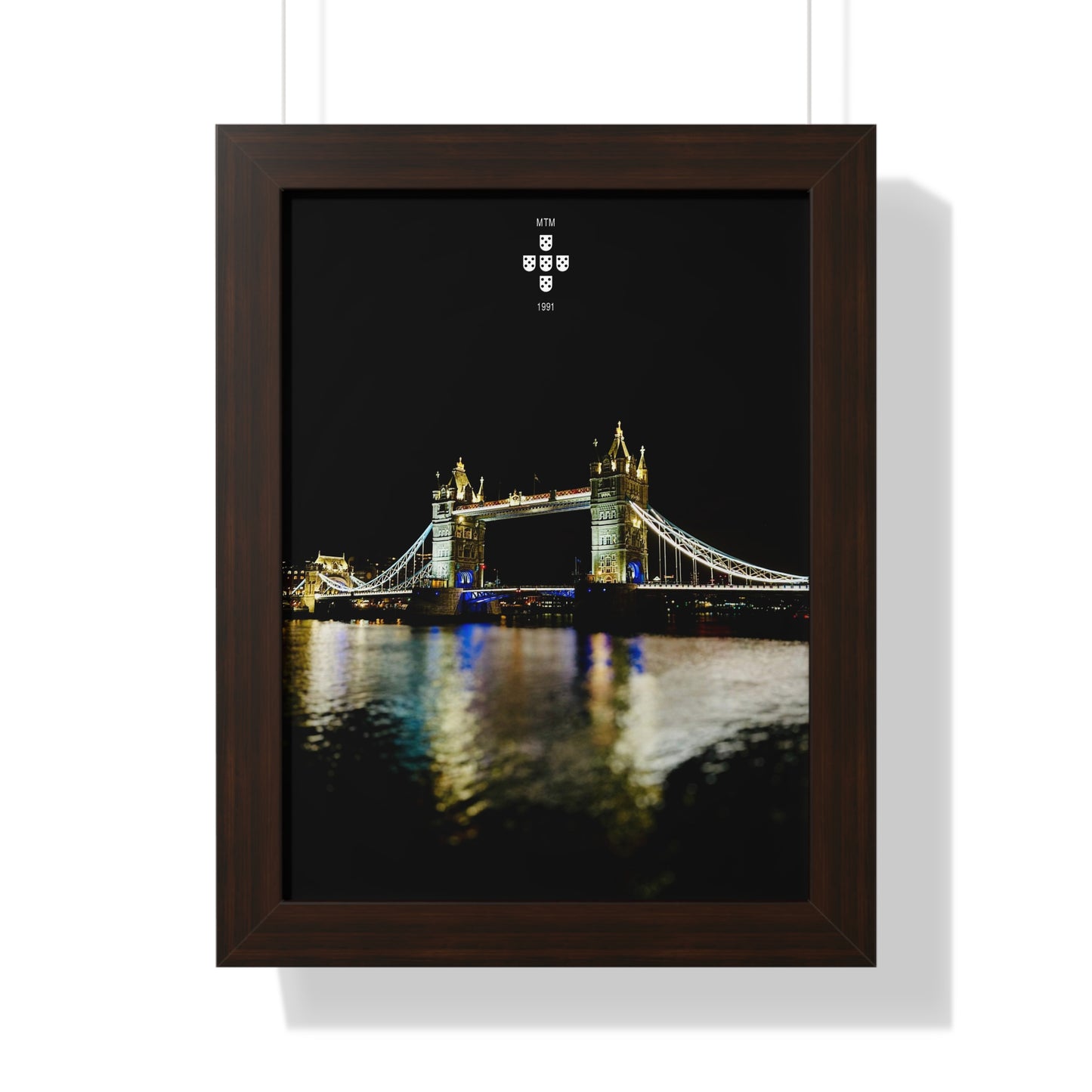 Tower Bridge at Night Poster - London by MadeiranTheMan (MTM)