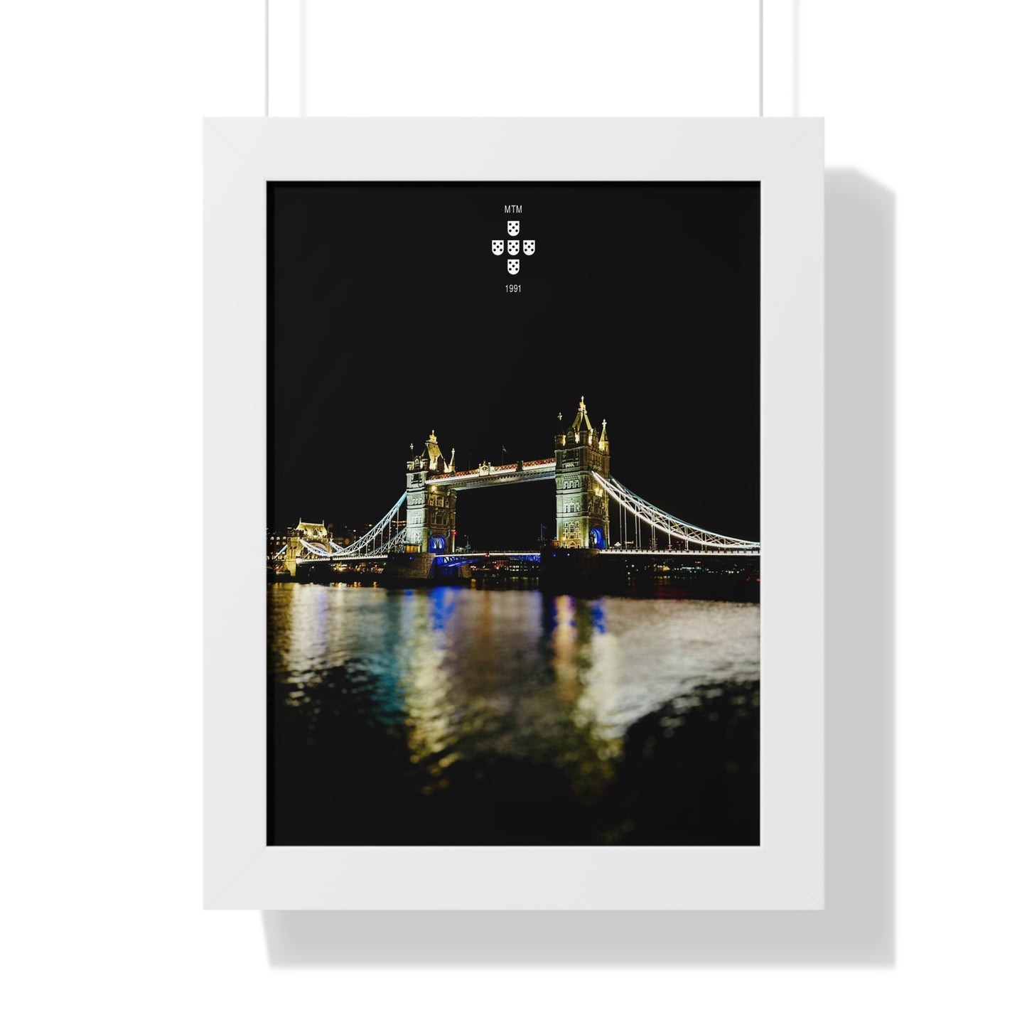 Tower Bridge at Night Poster - London by MadeiranTheMan (MTM)