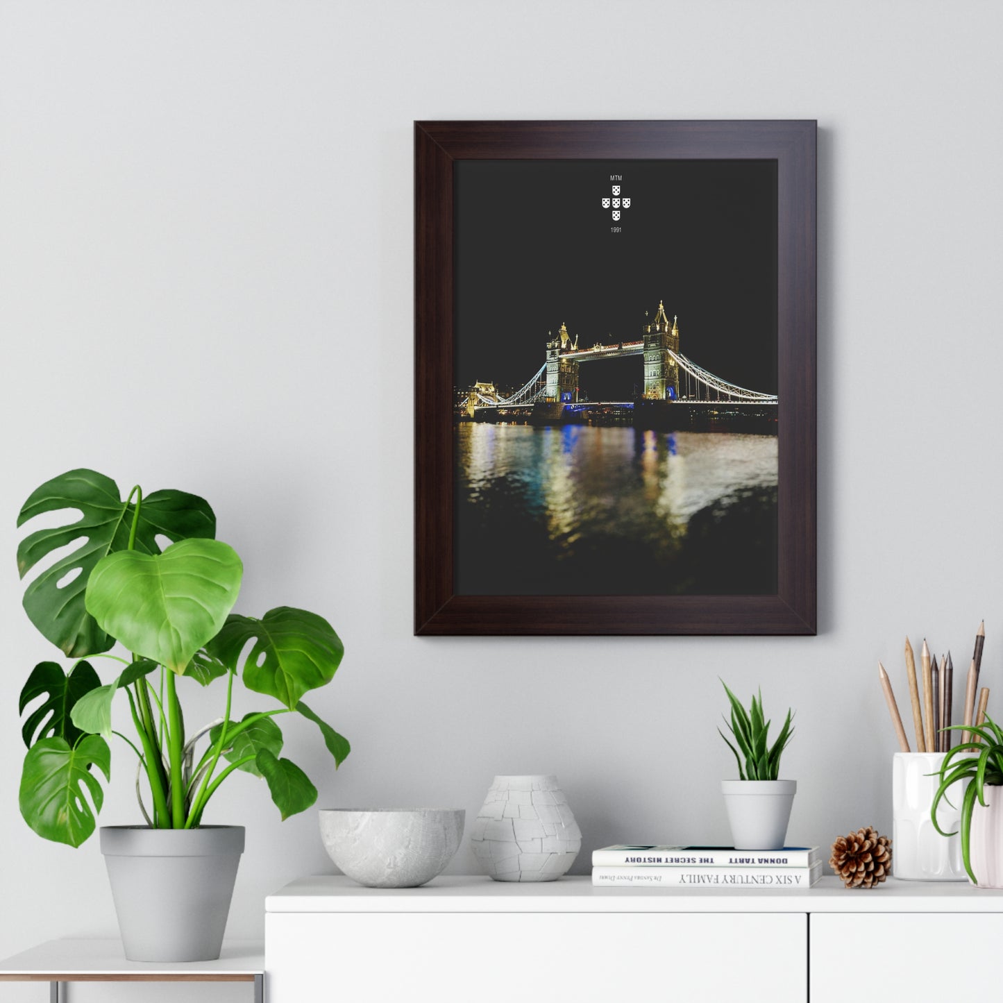 Tower Bridge at Night Poster - London by MadeiranTheMan (MTM)