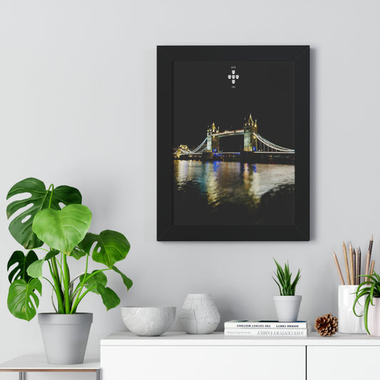 Tower Bridge at Night Poster - London by MadeiranTheMan (MTM)