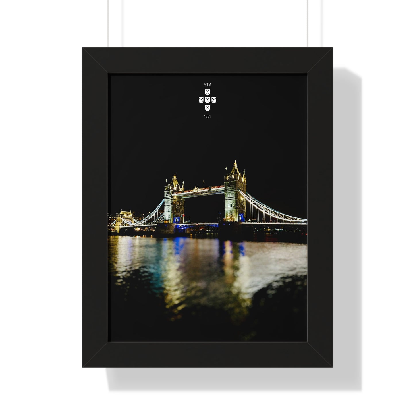 Tower Bridge at Night Poster - London by MadeiranTheMan (MTM)